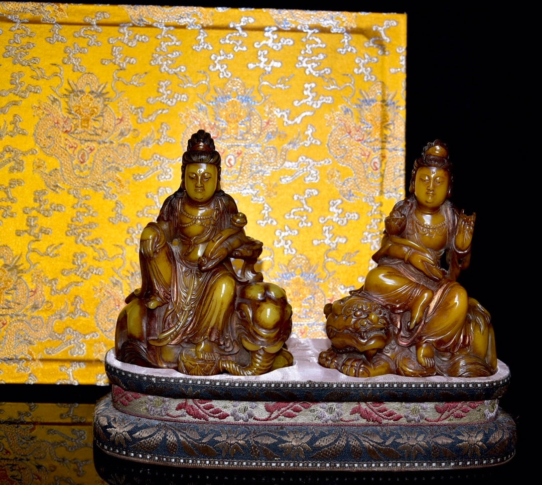 Shoushan stone Tianhuang stone figure ornaments (1 of 9)