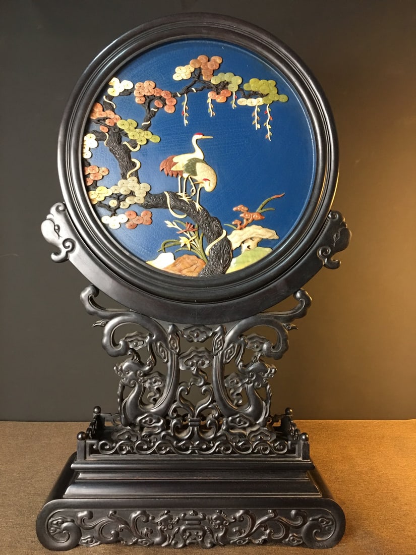 Rosewood Inlaid Screen (1 of 9)