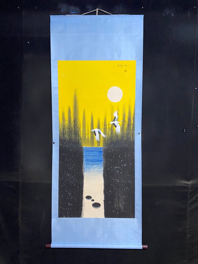 Wu Guanzhong's Crane Paintings (1 of 9)