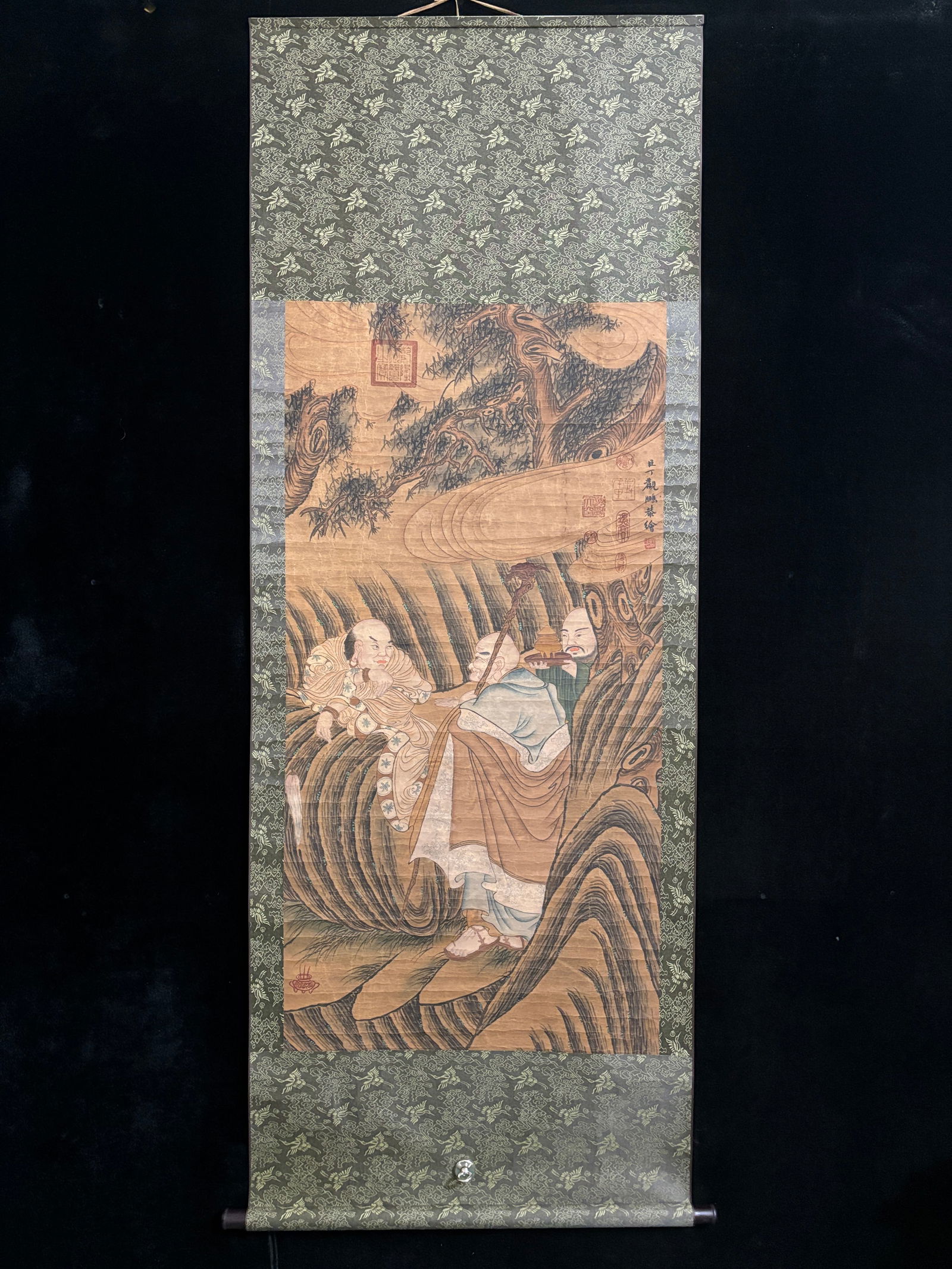 (Ding Guanpeng's figure painting) Four-foot hand-painted (1 of 9)