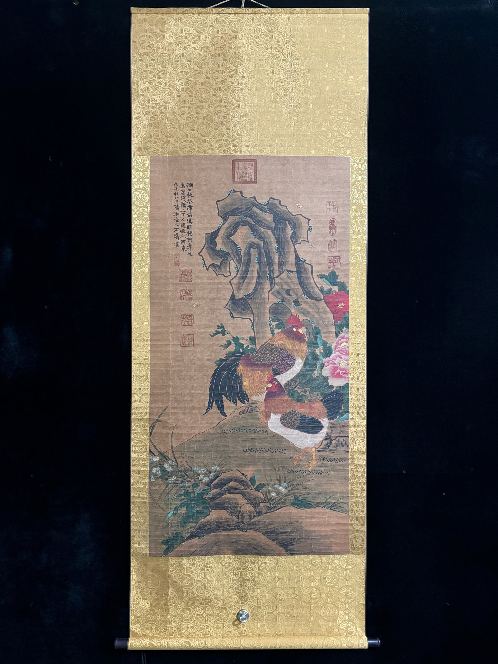 (Shi Tao Chicken) Four-foot Hand-painted (1 of 9)