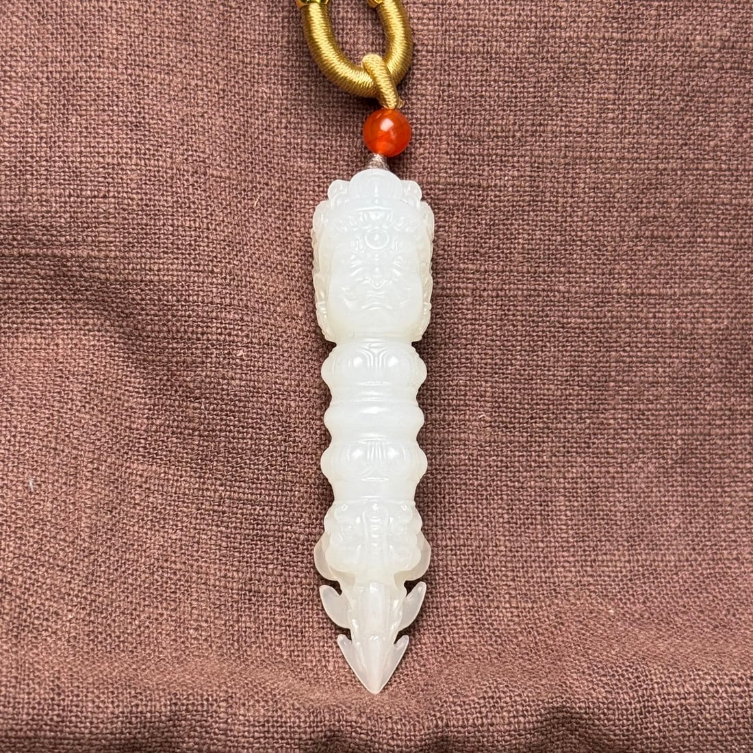 Hetian white jade Vajra pestle (1 of 9)