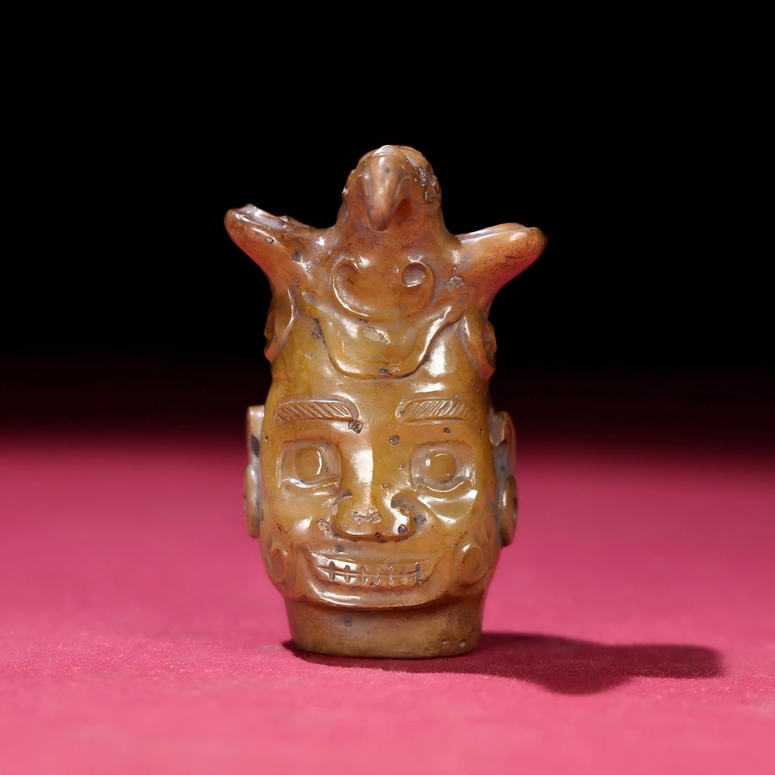 Exquisite antique, a fully patinated deity-shaped hand-held piece from the Shijiahe burial site. (1 of 9)