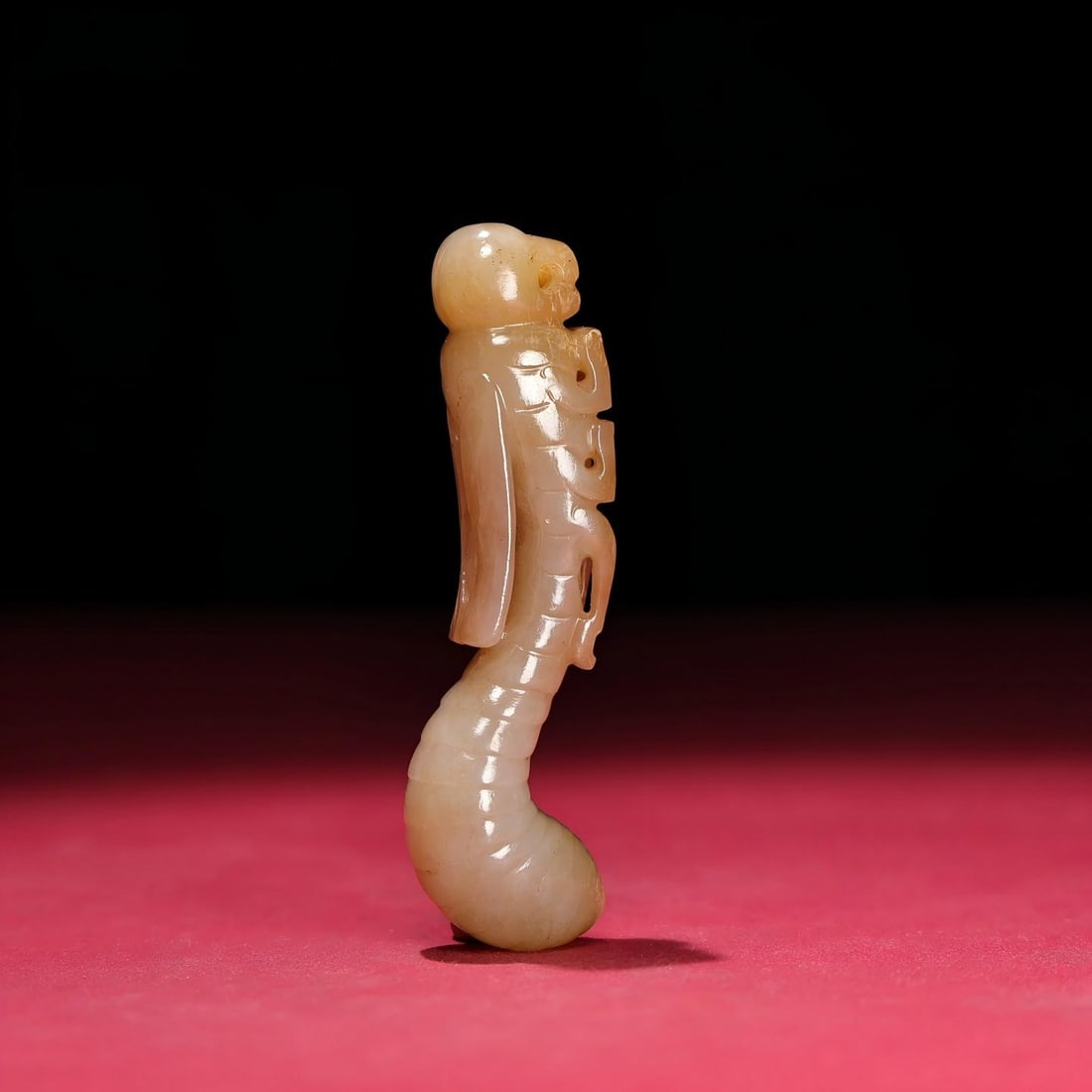 Exquisite antique, Hetian white jade pendant with full patina from mature pit, symbolizing soaring (1 of 9)