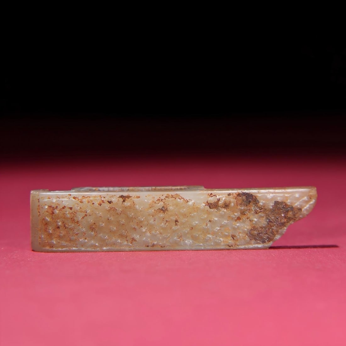 Exquisite antique, old and damaged sword ornament made of Hetian jade pebble. (1 of 9)