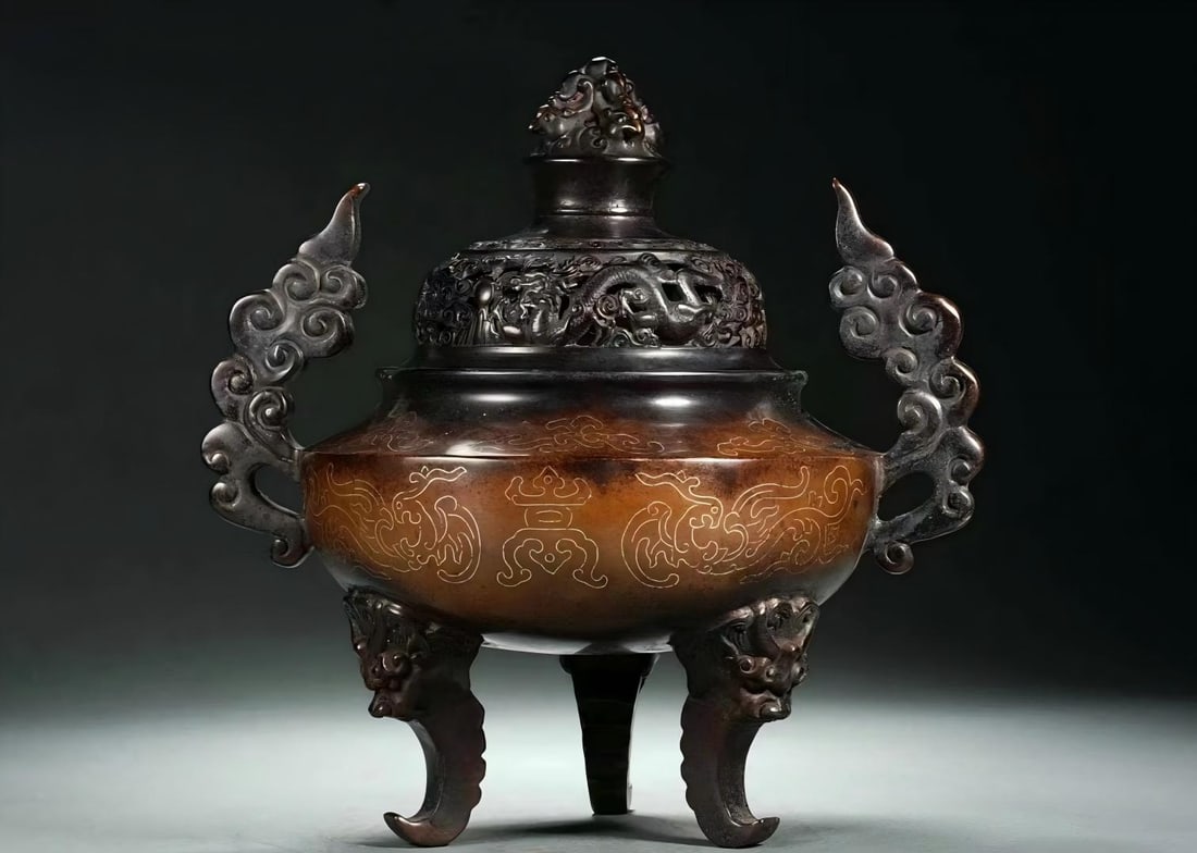Ming Dynasty Bronze Incense Burner (1 of 9)