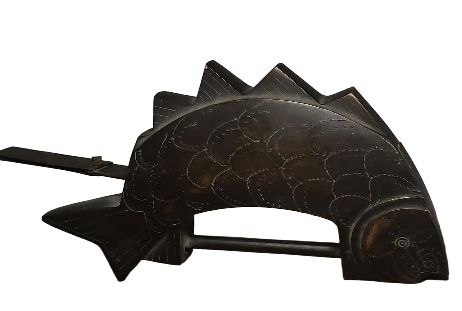 Qing Dynasty bronze fish lock (1 of 9)