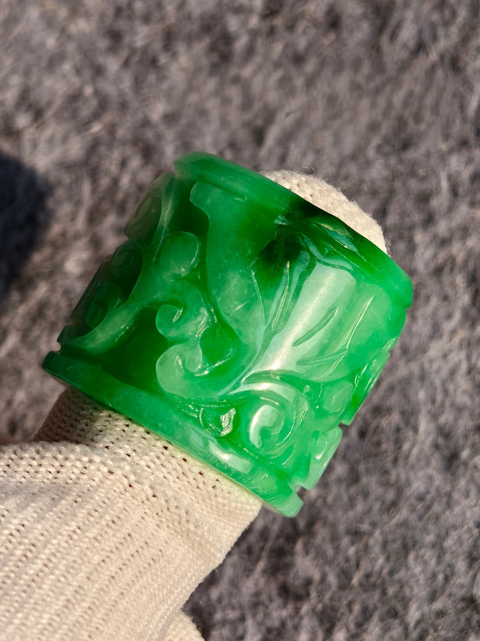 Old jade thumb ring (1 of 9)
