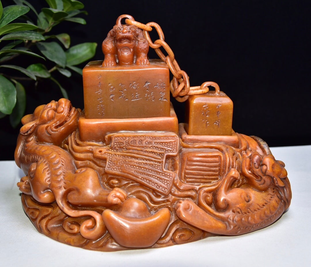 Old Collection of Shoushan Stone and Tianhuang Stone Seals (1 of 9)