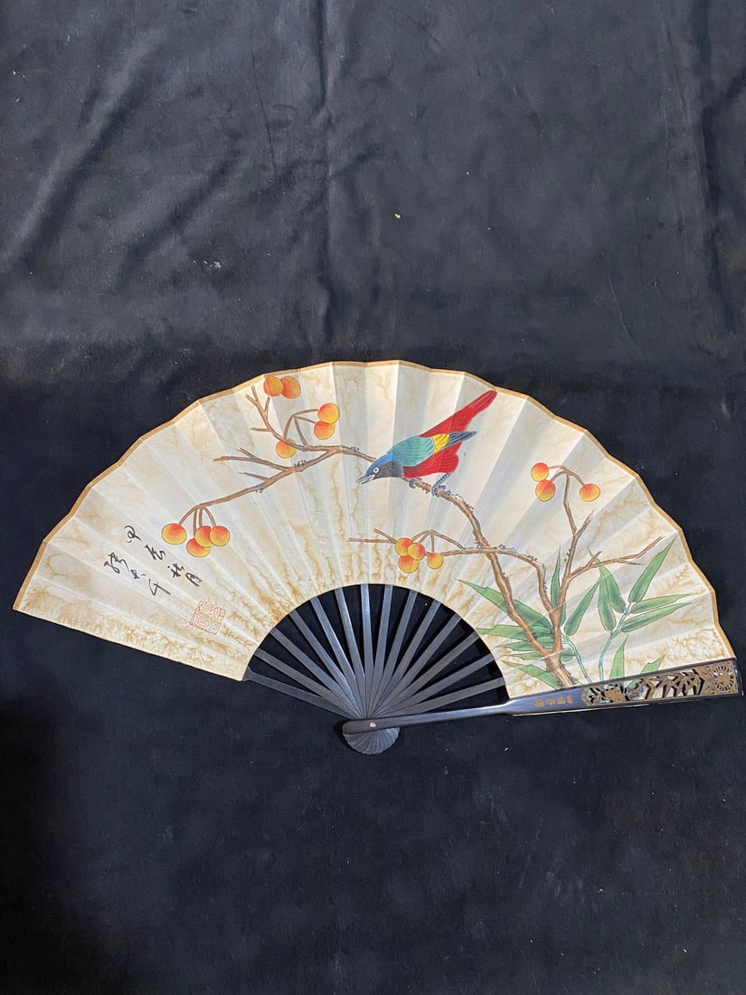 Zhang Daqian's Flower and Bird Fan (1 of 6)