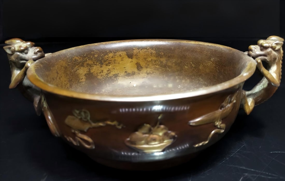 Gold-plated bronze incense burner (1 of 7)