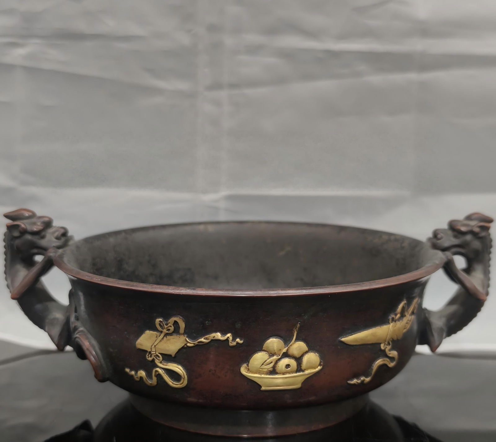 Gold-plated bronze incense burner (1 of 6)