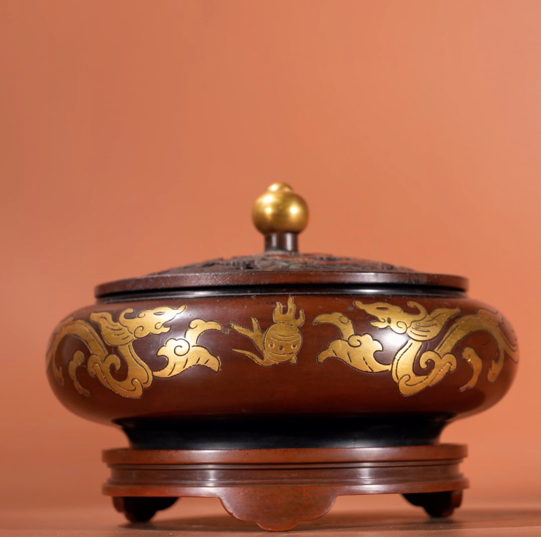 Gilded Bronze Incense Burner (1 of 9)