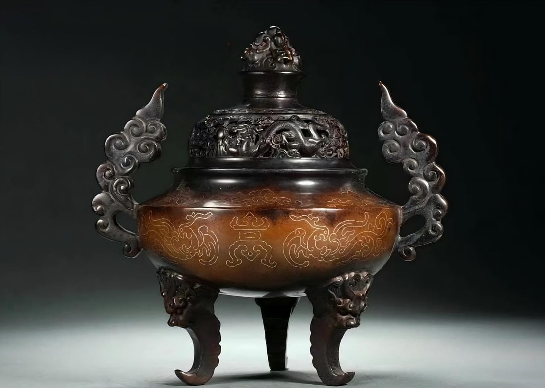 Ming Dynasty Bronze Incense Burner (1 of 9)