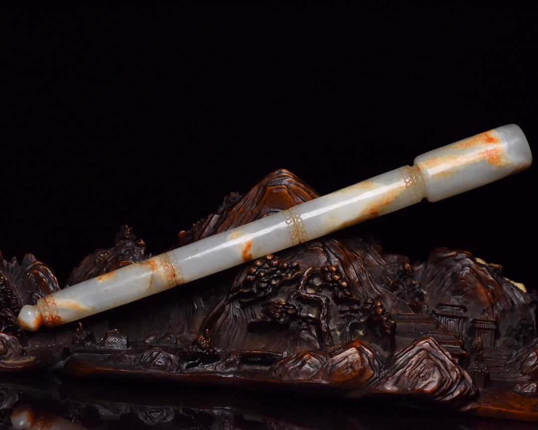 Hetian jade brush handle (1 of 9)