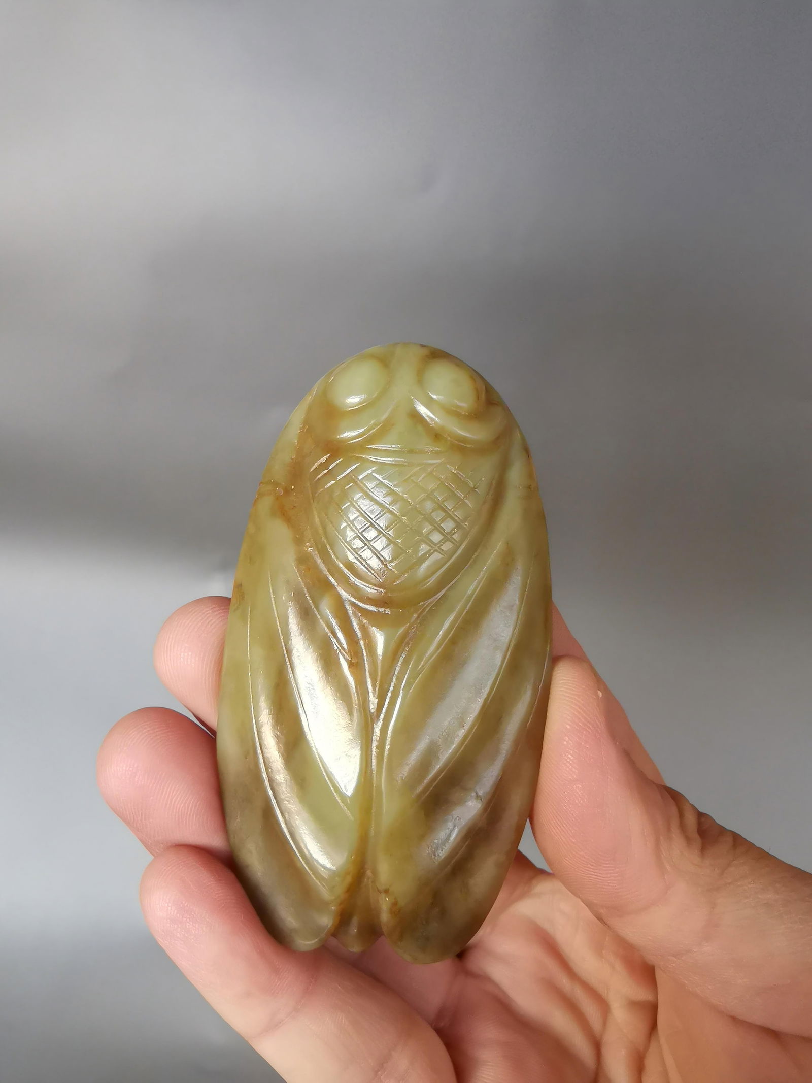 Ancient Jade Cicada Handle (1 of 9)