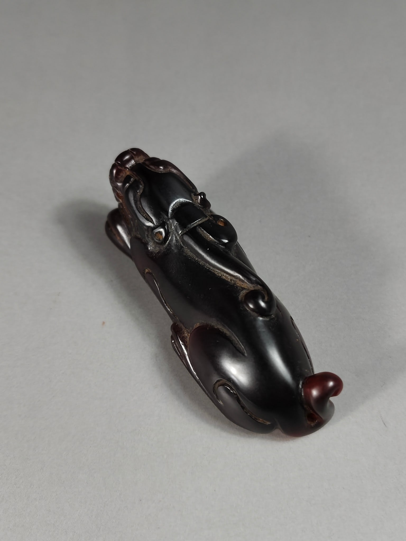 Antique Ruby Chi Tiger Handle - 4