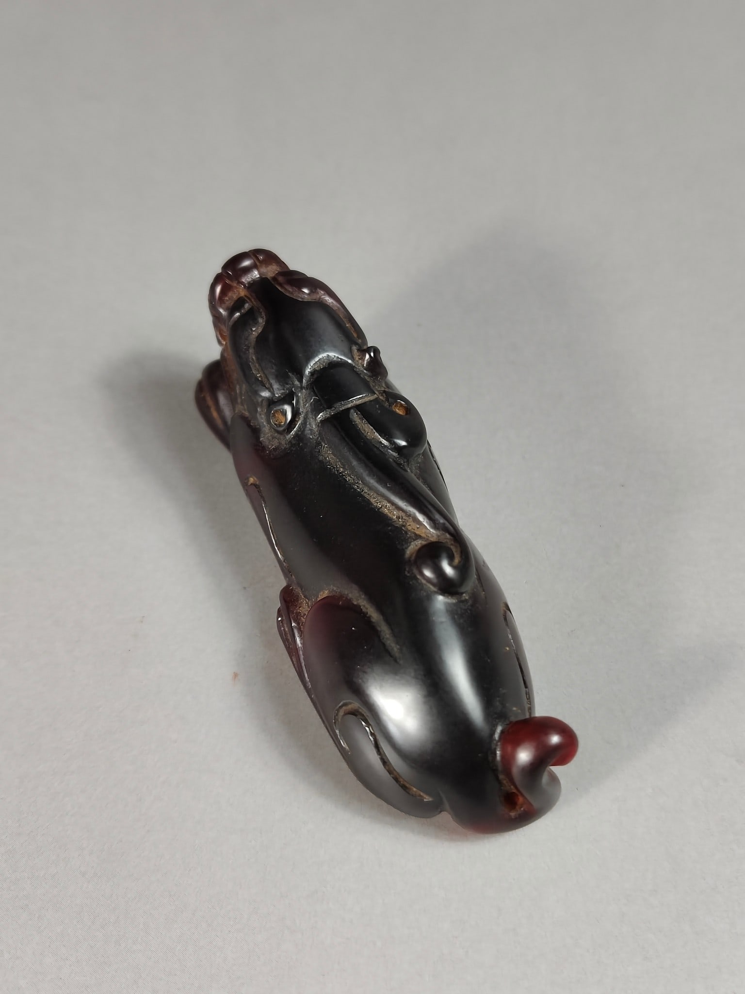 Antique Ruby Chi Tiger Handle - 7