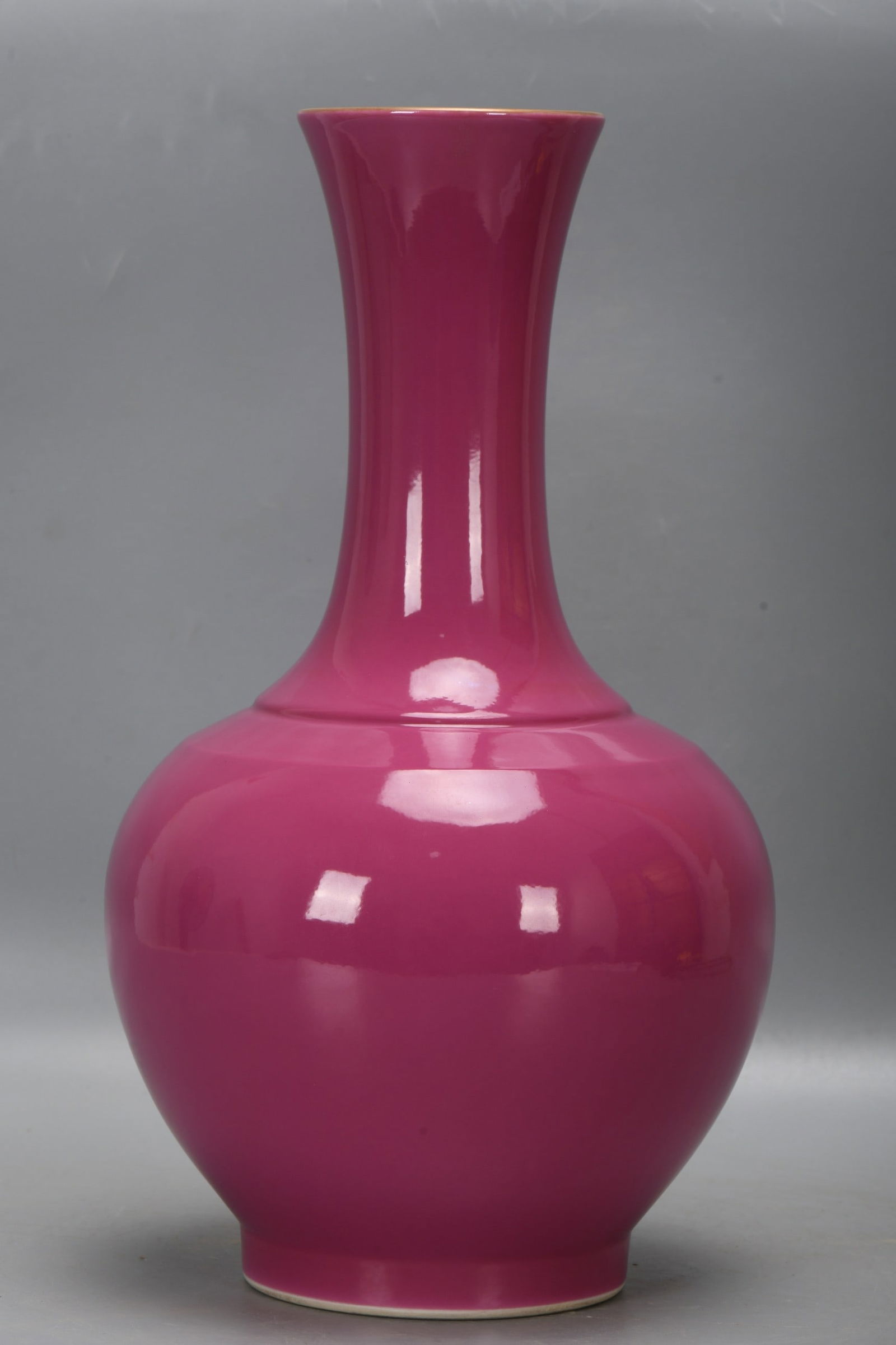 A Qing Dynasty, Yongzheng period, rouge-red imperial vase (1 of 8)