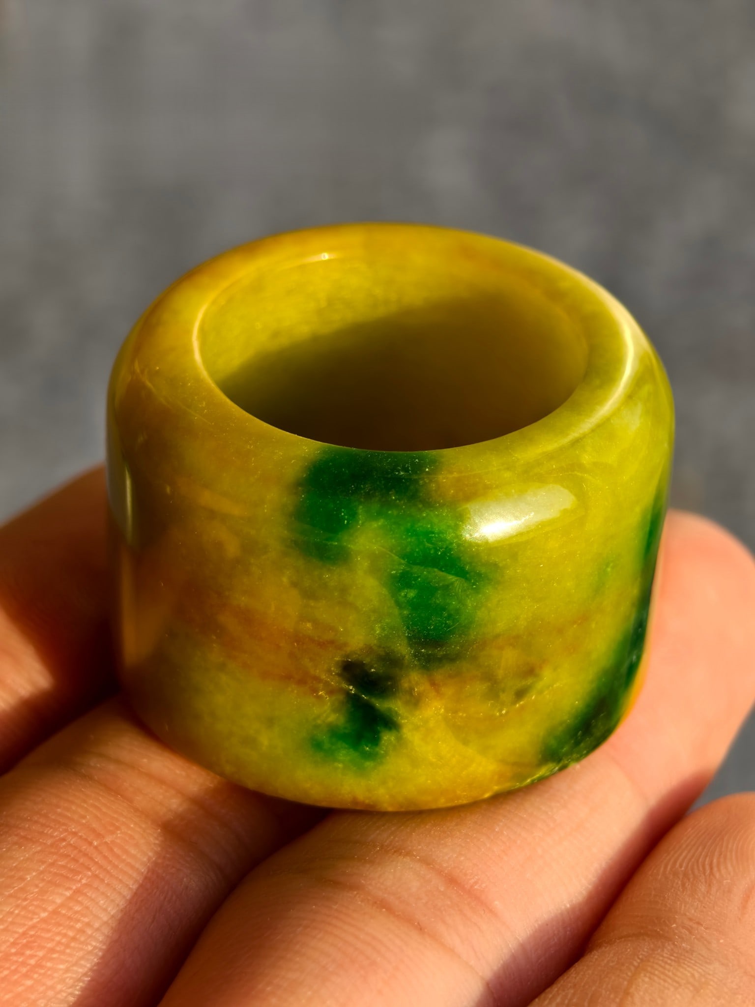 Old jade thumb ring (1 of 9)