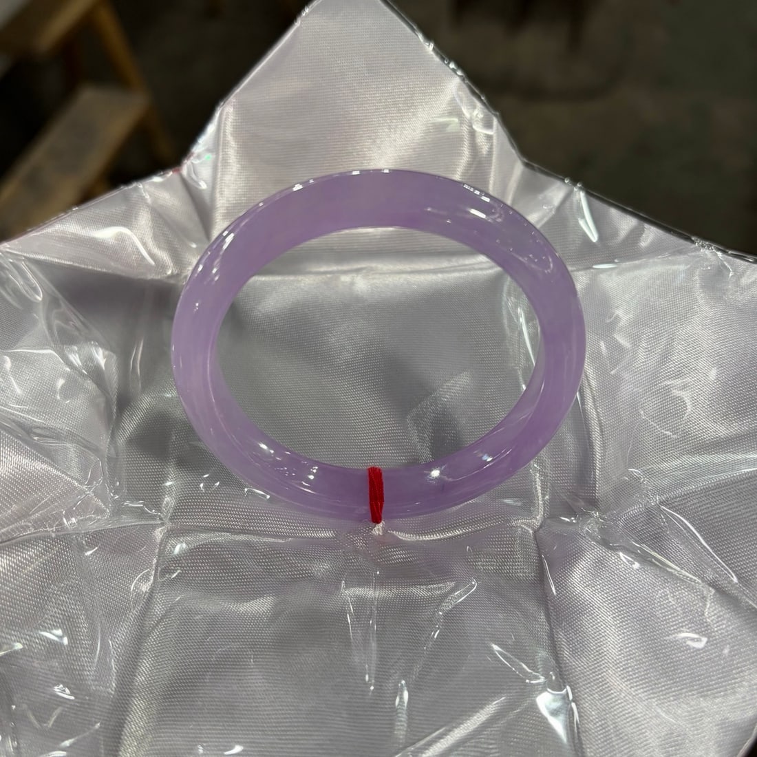 Violet Jadeite Bangle - 7