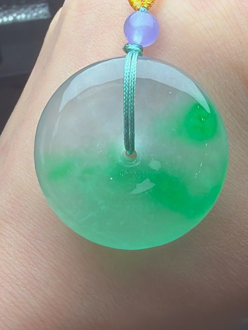 Jadeite Icy Green Floating Green Safety Buckle Bread Buckle (1 of 9)