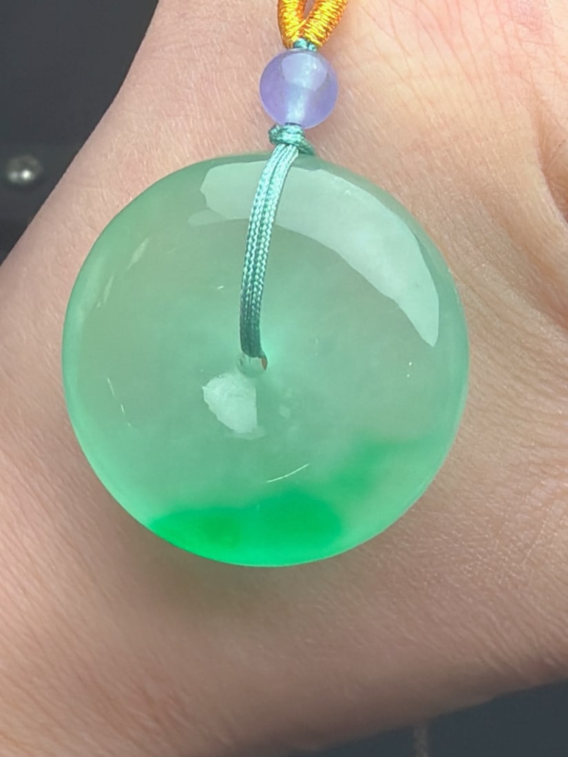 Jadeite Icy Green Floating Green Safety Buckle Bread Buckle (1 of 8)