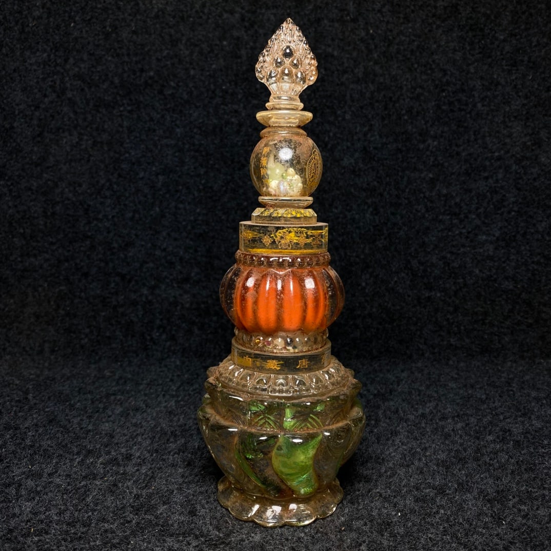 Ancient temple collection of crystal stupa ornaments (1 of 9)