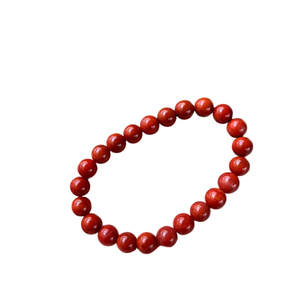Natural Sichuan agate, full-bodied persimmon-patterned single-strand bracelet (1 of 6)