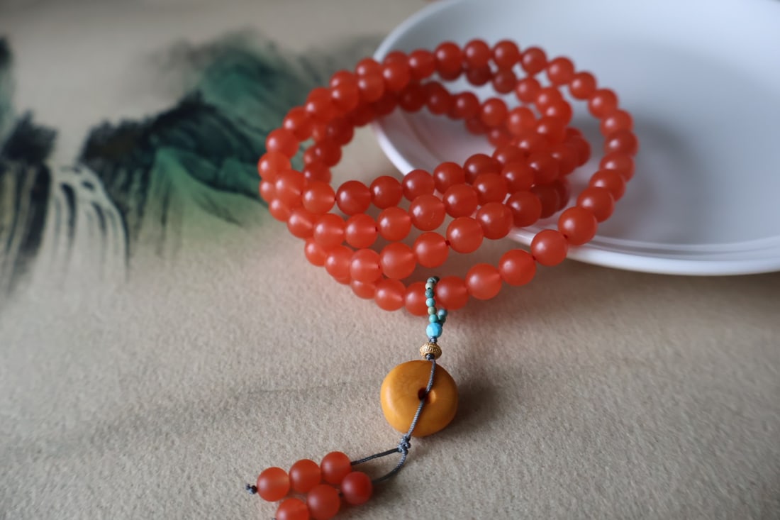 108 Natural Baoshan Red Persimmon Beads (1 of 6)