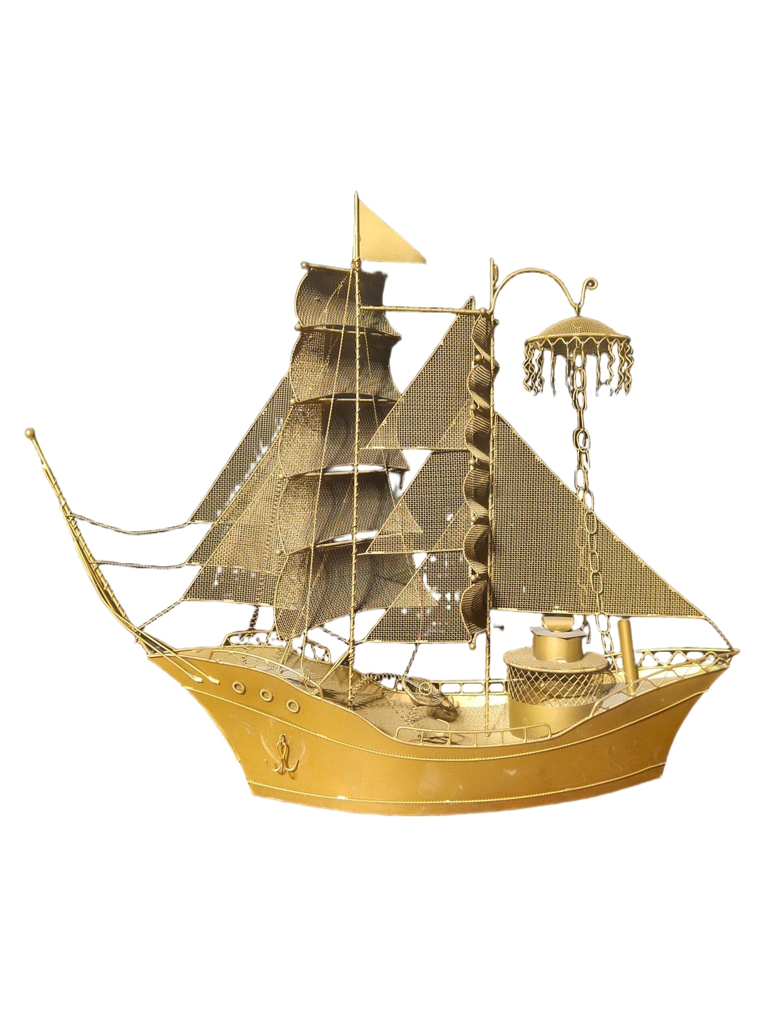 Handcrafted bronze sailboats from the 1960s and 70s (1 of 7)