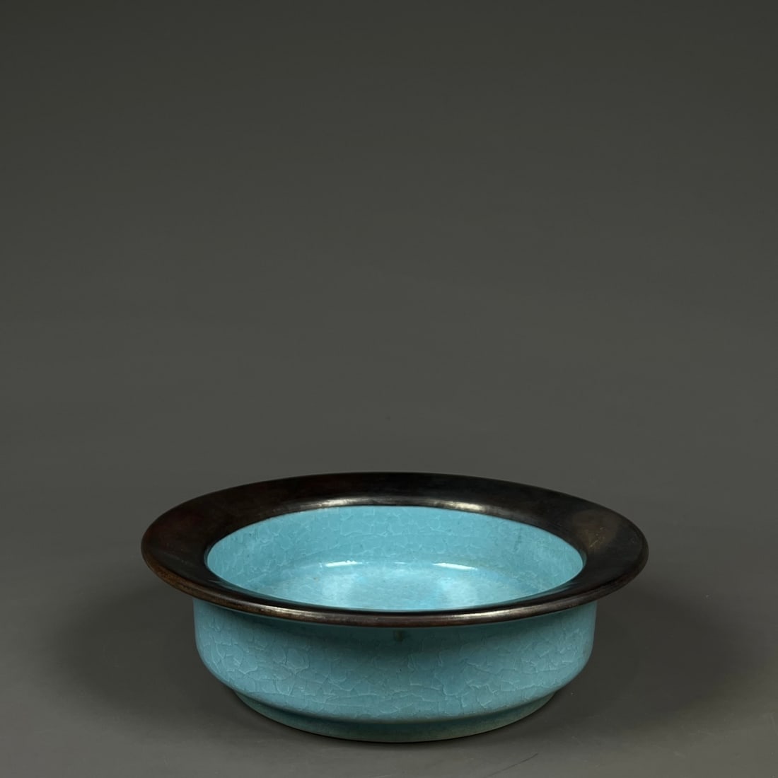 Formerly in the collection of a Song Dynasty Ru ware celadon-glazed washer with ice-crack pattern (1 of 7)