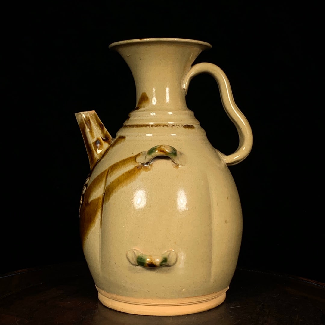 Tang Dynasty Changsha Kiln Painted Ewer with Strap (1 of 9)