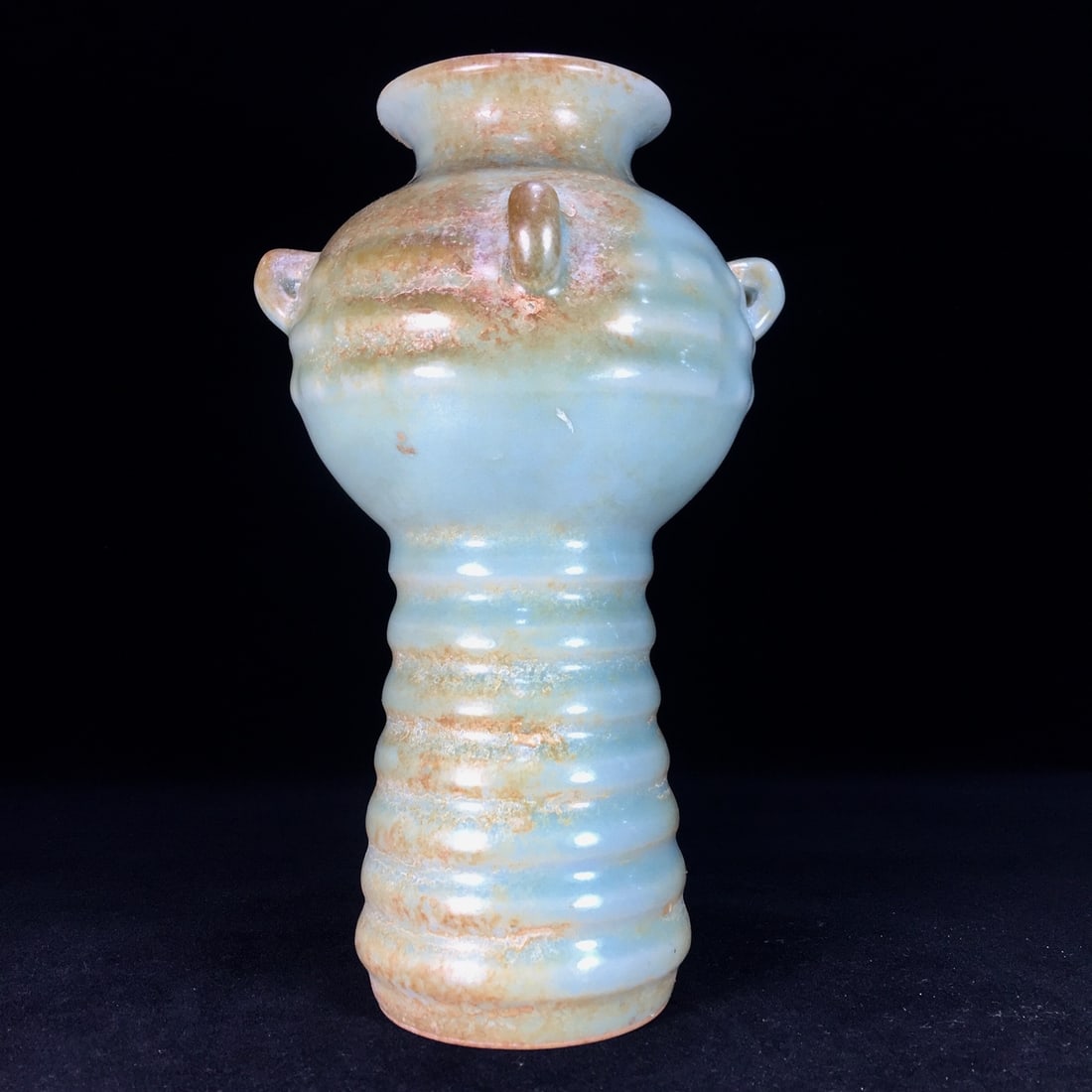 Song Dynasty Longquan Porcelain Four-Handled Bottle (1 of 9)