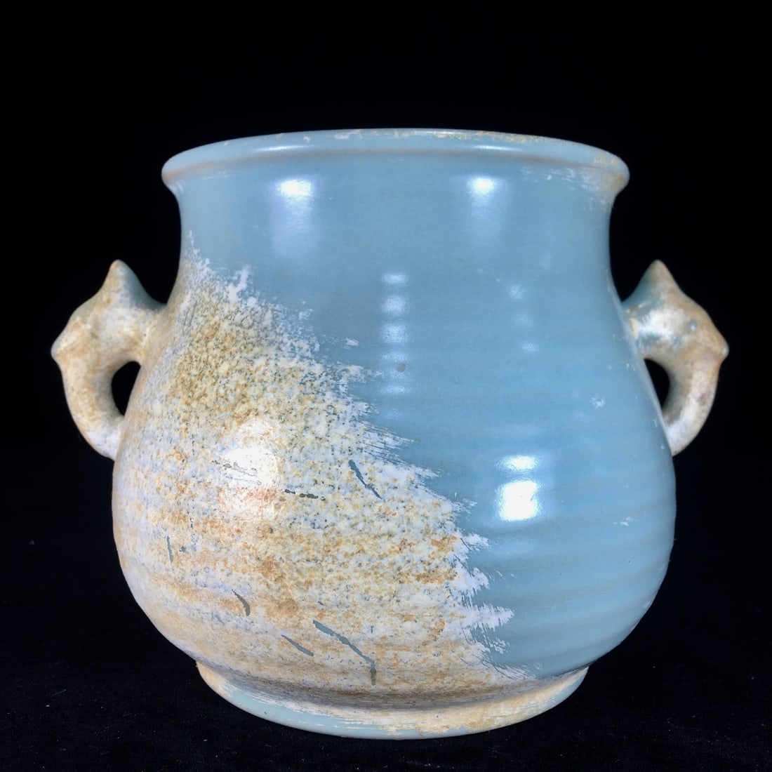 Song Dynasty Ru Ware Double-eared Jar (1 of 9)