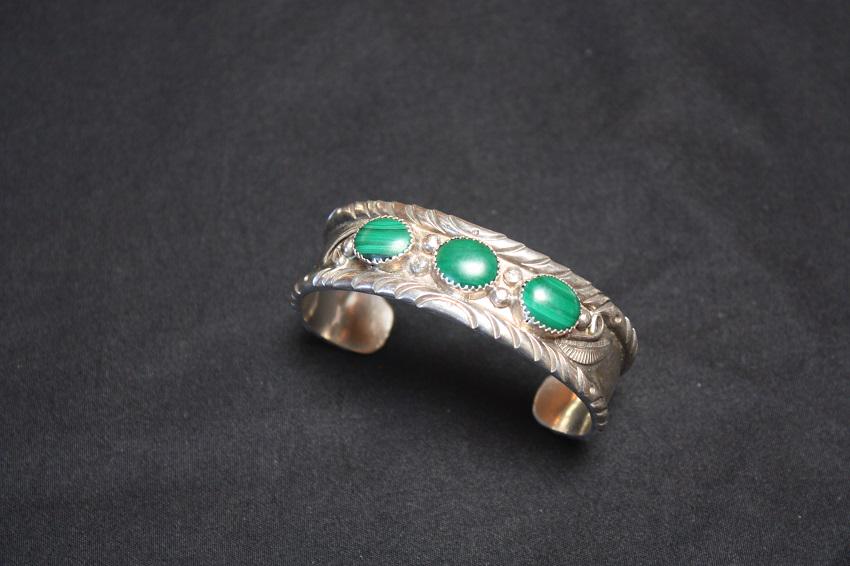 Navajo Signed EF Cuff  Sterling Bracelet (1 of 4)