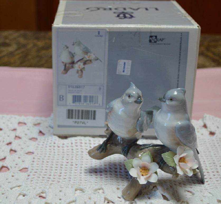 Lladro - Natures Duet, 2 birds on branch, in Box- 2002 (1 of 6)