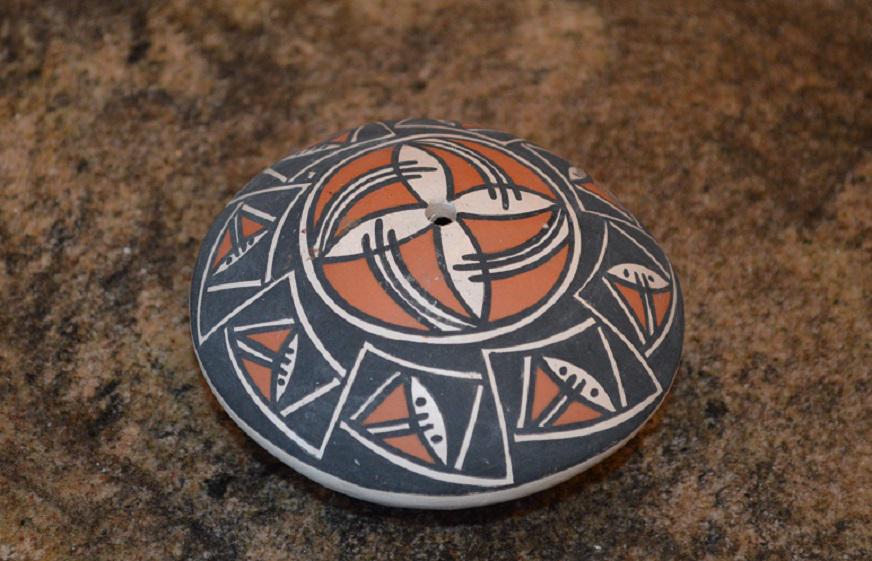 Becky Pasquale Acoma Pueblo Pottery Seed Pot (1 of 4)