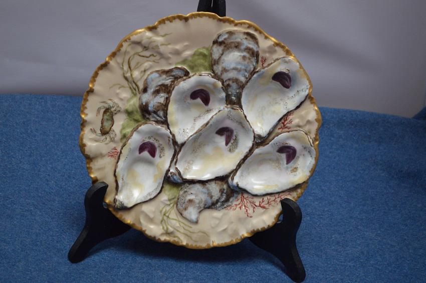 Haviland Limoges 8 3/4" Oyster Plate- Colorful (1 of 5)