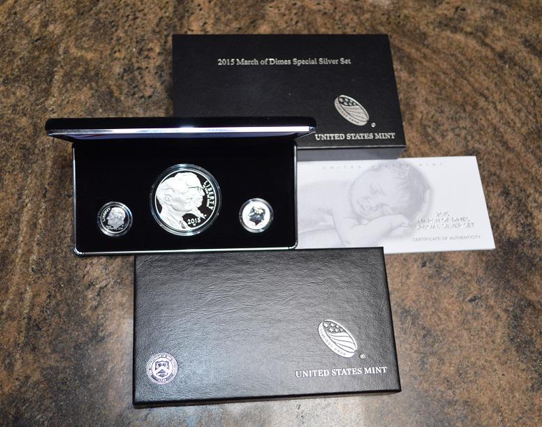 2015 March of Dimes Silver Commemorative Set (1 of 3)