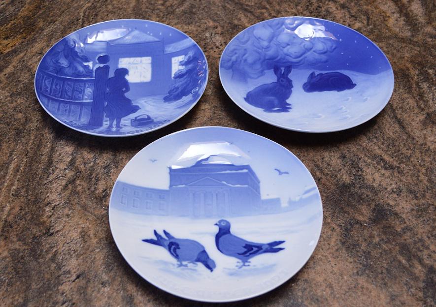 Bing & Grondahl Denmark 1919-1920-1921 Christmas Plates (1 of 2)