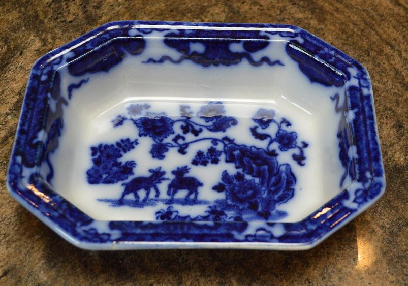 Flow Blue Cashmere Vegetable Dish 8 1/2" (1 of 4)