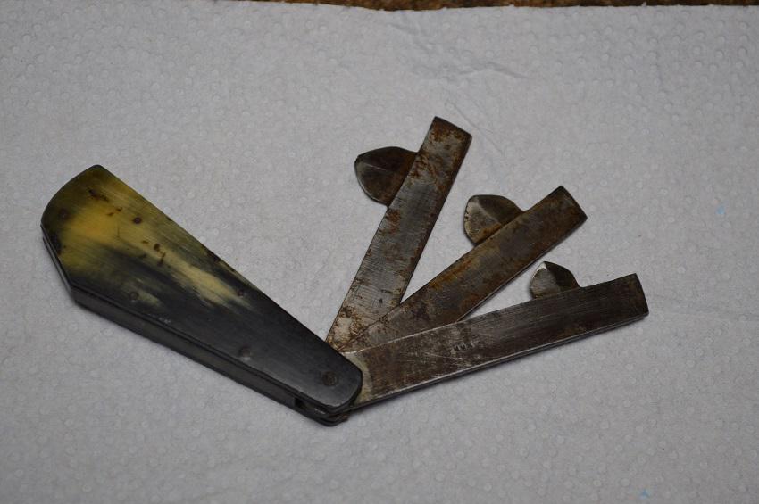 Vintage Blood-letting Fleam, Lancing /Scalpel tool, 1800's (1 of 3)