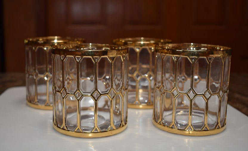 Four Imperial Glass Spanish Windows Manhattan Glasses (1 of 2)