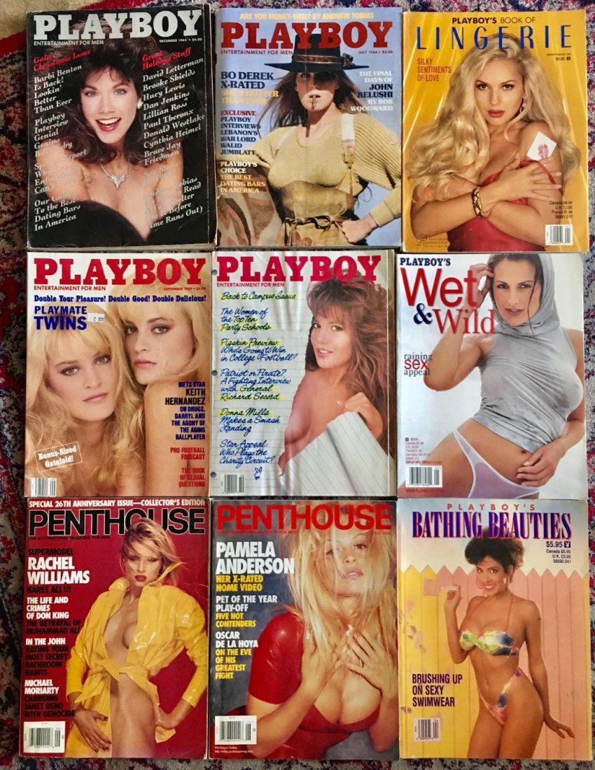 1980s lot of 9 Playboy Penthouse Magazine Pamela Anderson Bo Derek Wet & Wild Lingerie: 1980s lot of 9 Playboy Penthouse Magazines. Pamela Anderson Edition Penthouse , Bo Derek In Playboy , + Playboy's Wet & Wild , Lingerie and Bathing beauties . in Very good condition