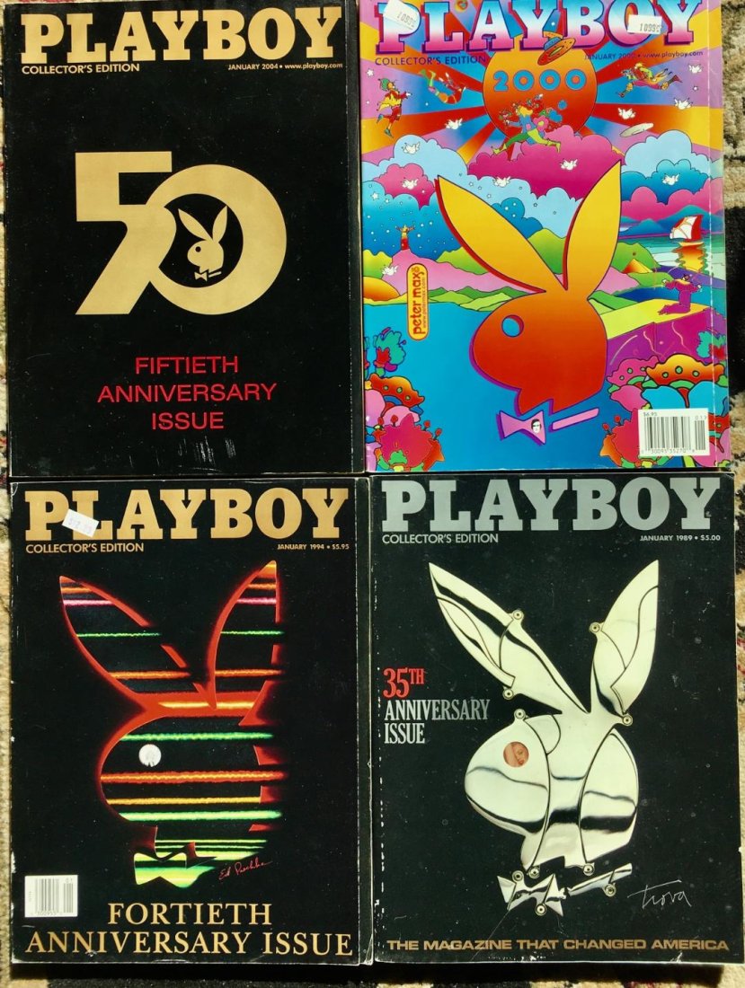 Jan 2000 Collector's Edition Playboy Magazine Peter Max Cover +3 Anniversary Edition 35 40 50 Years (1 of 4)