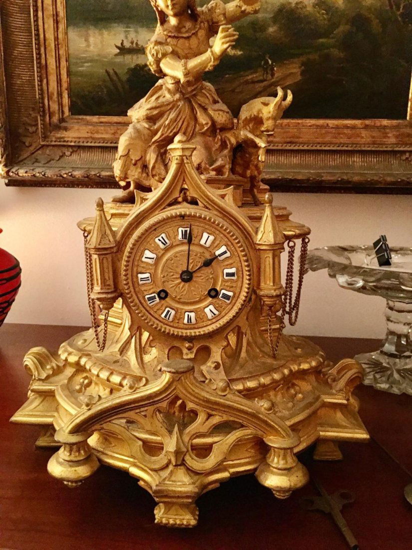 Large Antique Clock 17" Working (1 of 10)