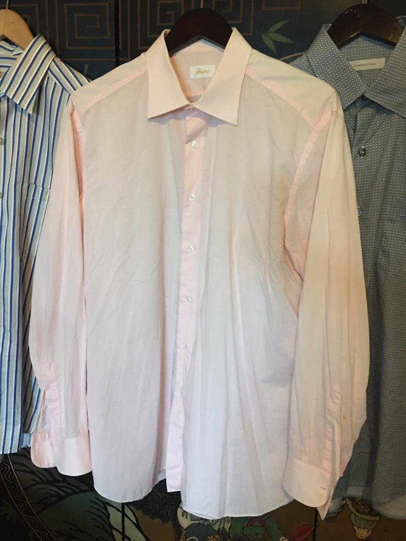 BRIONI MEN's SHIRT size 43/ 17 Made in ITALY 100 % cotton: BRIONI MEN's SHIRT size 43/17 Made in ITALY 100 % cotton . excellent condition