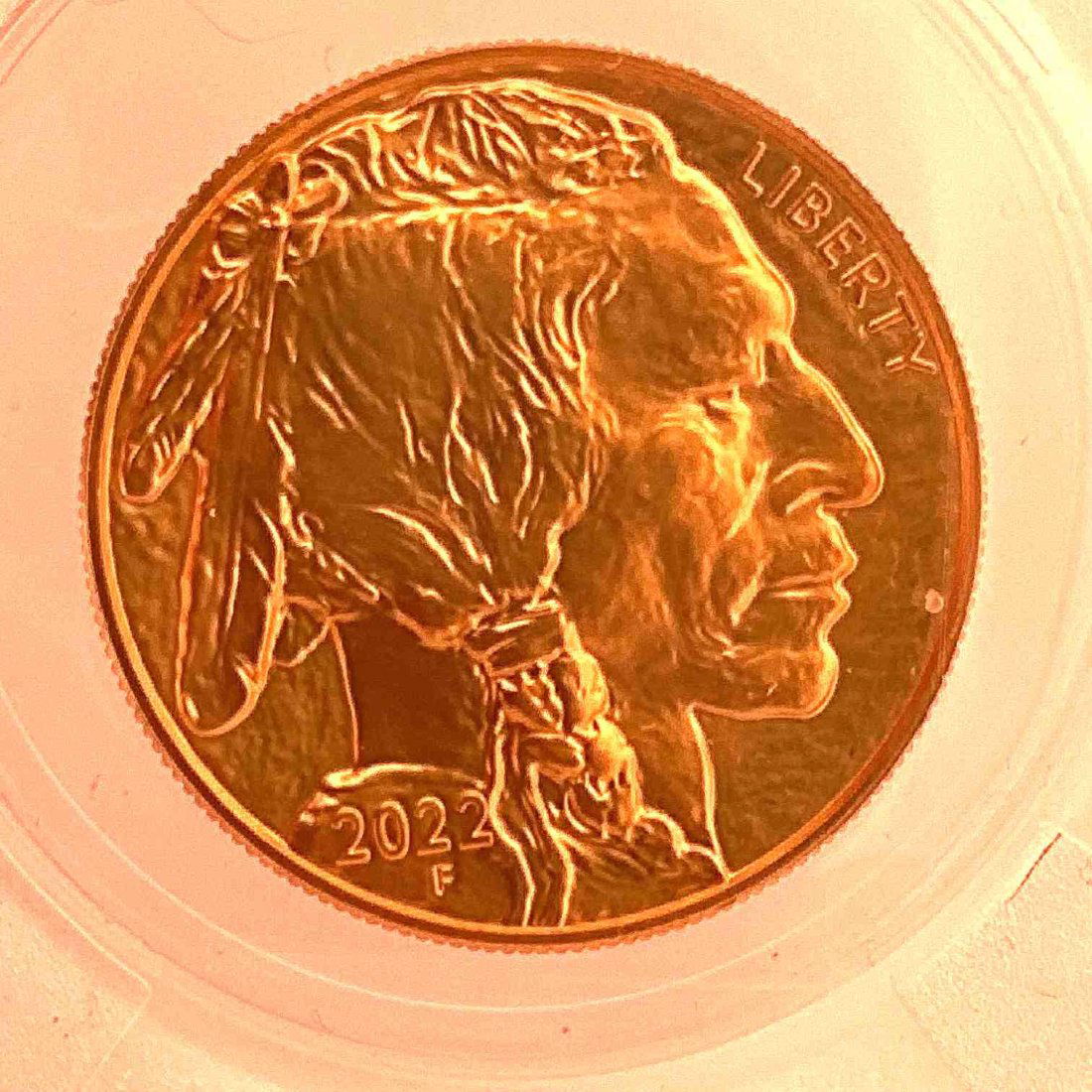 Great DEAL NO RESERVE !!! American Buffalo "F"  $50 2022 One (1) Ounce Gold Proof Coin (1 of 4)