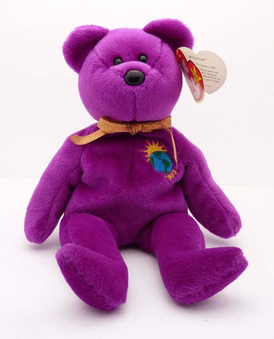 Ty Original Beanie Baby Millenium Bear January 1 1999 Misspelled